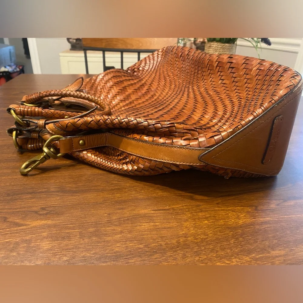Cole Haan Genevieve Woven Leather Handbag - Picture 6 of 11